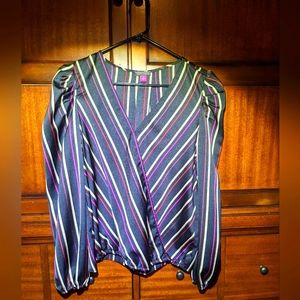 Vince Camuto Striped Blouse / Vince Camuto Puff Sleeve Top